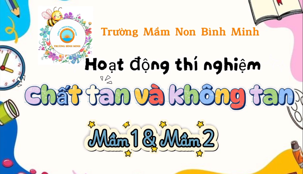 Bé Khám Phá Chất Tan Và Không Tan