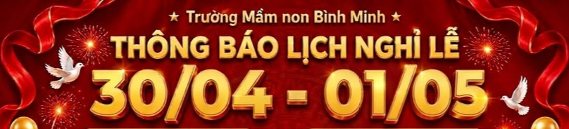 Thông Báo Nghỉ Lễ 30/4-01/5