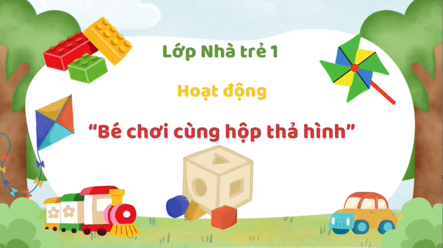 Nhà Trẻ 1 Chơi Trò Chơi Hộp Thả Hình Thú Vị